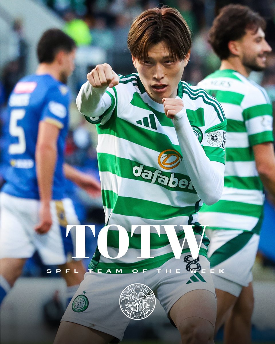 🎌 Kyogo has been named in the latest <a href="/spfl/">SPFL</a> Team of the Week! 

#CelticFC🍀