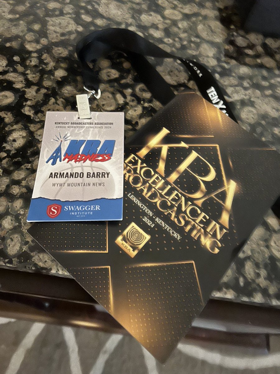 ArmandoBarry6's tweet image. Connecting & learning from the Bluegrass’ best in the biz at the KBA Broadcasters Conference was great.
I’m honored to share I finished as the runner-up for the Sportscaster of the Year just one year into my dream career!
Much more to come…..👀
@WYMT @SportsOT