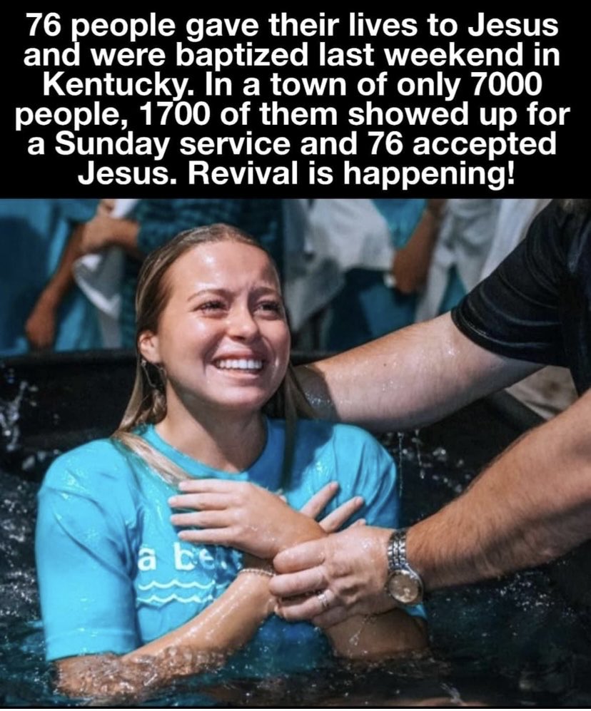 Hallelujah!! Keep those prayers going up!! Lots of young people coming to JESUS 🙏📖✝️