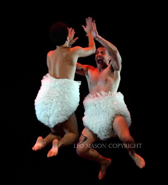 #leomasondance. 30th September 24. #Chicos Mambo's award winning show TUTU at PeacockTheatre. Philippe Lafeuille's all-male cast playfully parodies classical ballet
and contemporary dance for a family-friendly show.