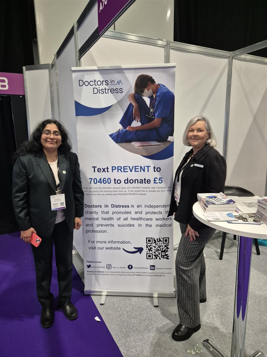 Doctors In Distress (@doctorsdistress) on Twitter photo We've had a great day <a href="/AGMConfUK/">Acute & General Medicine Conference</a> meeting attendees to inform them of our work and selling our memorial pin badges and books.
We will be at the event again tomorrow so please do stop by and say hello!
#nhs #healthcare #AGM24 #mentalhealth #wellbeing #conference #charity We've had a great day <a href="/AGMConfUK/">Acute & General Medicine Conference</a> meeting attendees to inform them of our work and selling our memorial pin badges and books.
We will be at the event again tomorrow so please do stop by and say hello!
#nhs #healthcare #AGM24 #mentalhealth #wellbeing #conference #charity