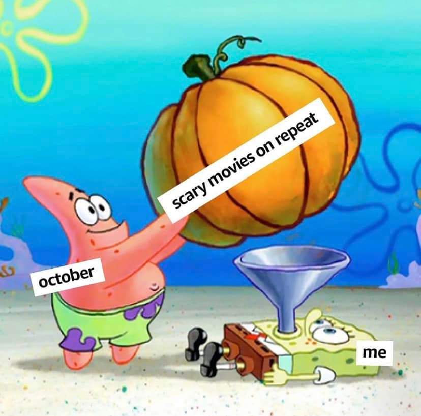 TheGhostHost's tweet photo. Time for an October 1st horror movie marathon! 🩸🎞 https://t.co/E37Ni813OF