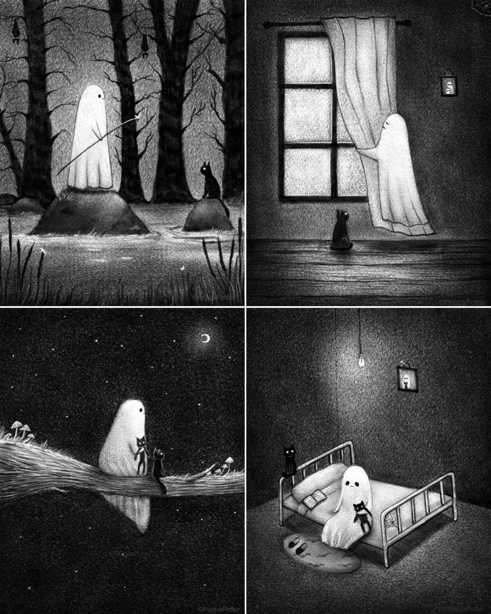Cats make haunting less lonely 

🎨Peppa Potter