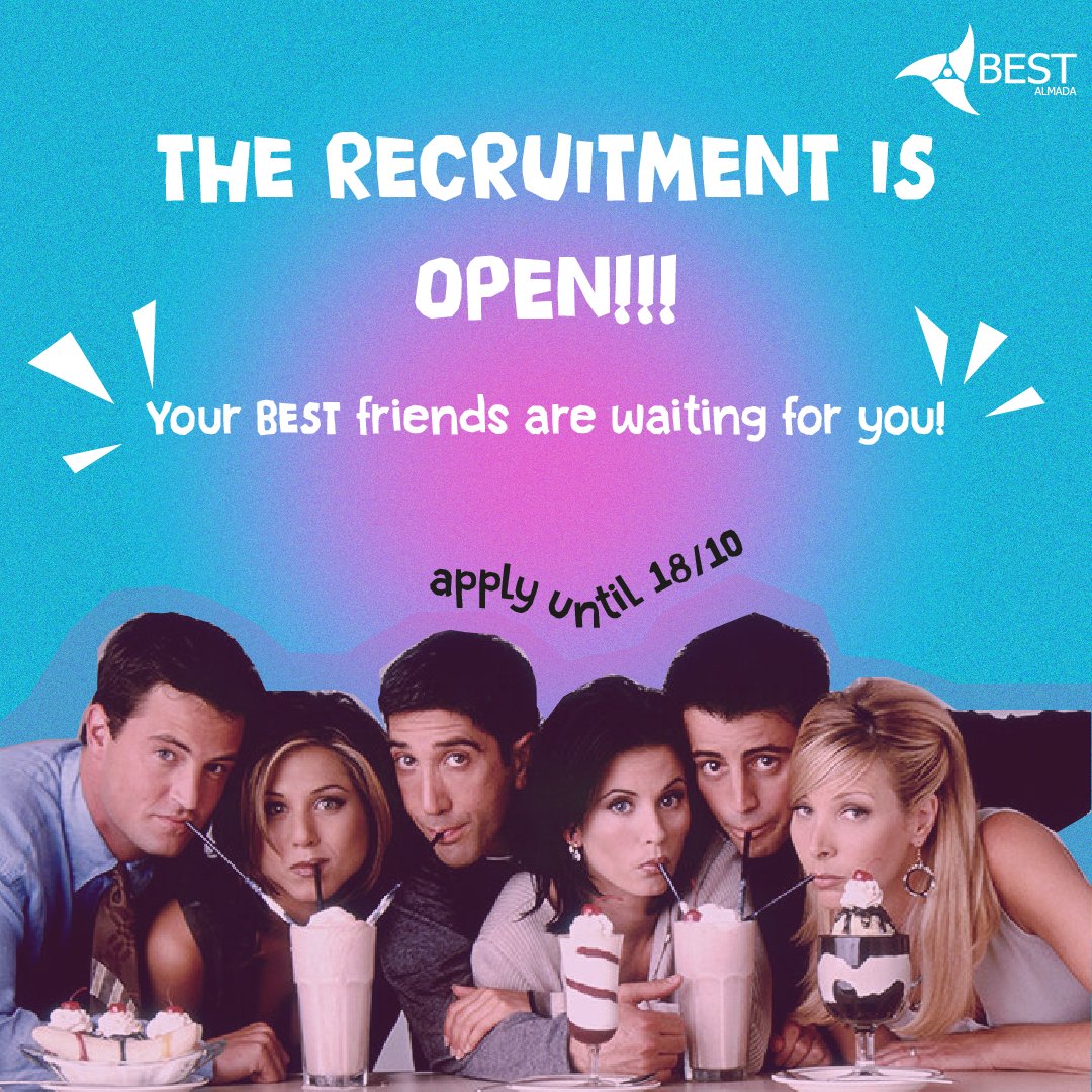 AlmadaBest's tweet photo. O recrutamento do BEST Almada já abriu! 🎉 Junta-te aos teus BEST friends até 18/10! 💙 #BESTAlmada #Recrutamento https://t.co/iNrDuhoaEz