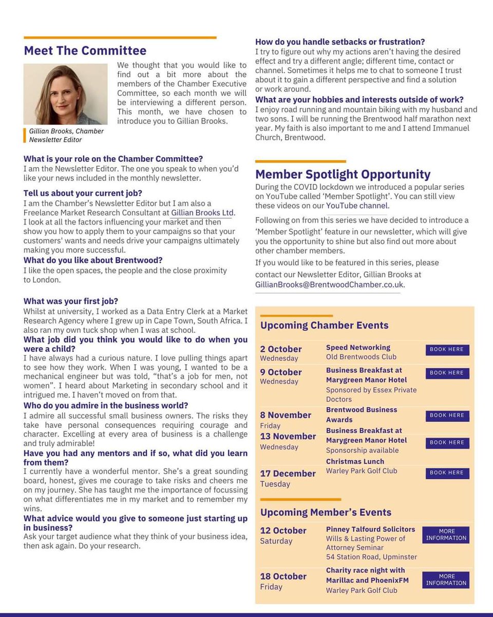 Our October Newsletter is now live!
Learn about our new social media initiatives and the upcoming 2024 Business Awards.
If you'd like our Newsletter direct to your inbox every month, do sign up on our website:
brentwoodchamber.co.uk/newsletters/

#brentwoodchamberofcommerce