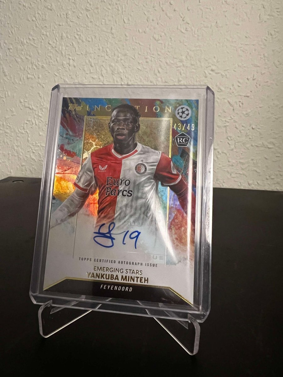 Yankuba Minteh /49 auto from inception in pc
#Minteh #Feyenoord #sportscard