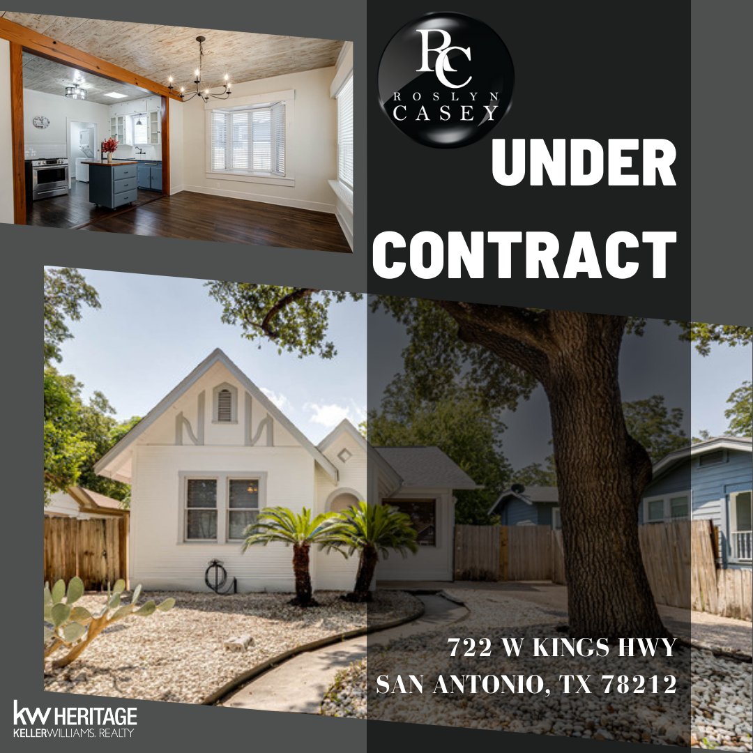 RoztheRealtor's tweet photo. This home is taken, but don't worry, we can find you another home!
Congratulations to our sellers at 📍 722 W Kings Hwy, San Antonio, TX 78212, for accepting a contract! 
📱  210-710-3024
💌  roslyn@roslyncasey.com https://t.co/5SnzDTixNW