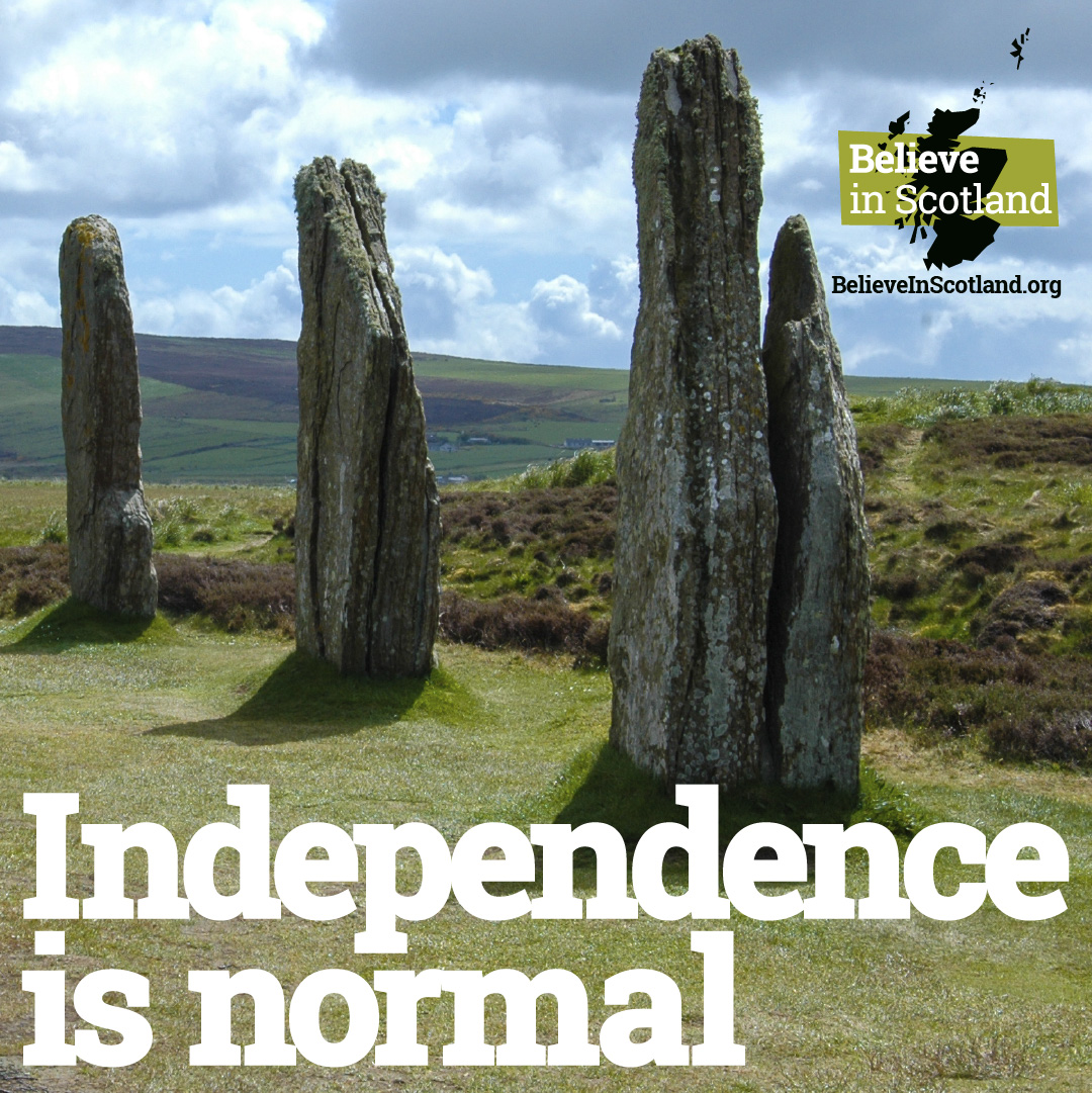 🏴󠁧󠁢󠁳󠁣󠁴󠁿  Independence is normal. #BelieveinScotland