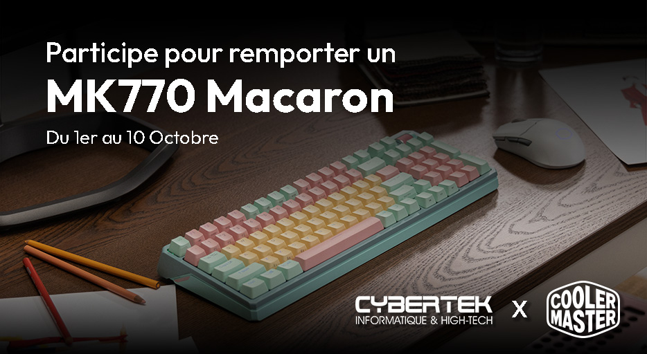 cybertek_fr's tweet image. 🎁 CONCOURS 🎁

Tente de gagner un clavier MK770 Macaron de chez Cooler Master !

Pour participer : 
❤️ Like ce post 
🔄 RT
✅ Follow @cybertek_fr et @coolermasterfr

Règlement : t.ly/iCejR

TAS : 11/10 📆

Seul notre compte contactera le/la vainqueur(e)