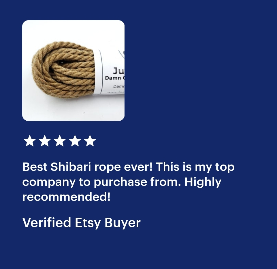 DamnGoodRopeCo's tweet photo. Testimonial Tuesday! I am a small business and getting these means the world to me.
.
.
.
#bdsmcommunity #bdsmlifestyle #shibari #ropebondage #ropework #ropesuspension #kinbaku #kink #hemprope #juterope #jute #damngoodbondagerope
#damngoodropecompany https://t.co/t5myYkBMpr