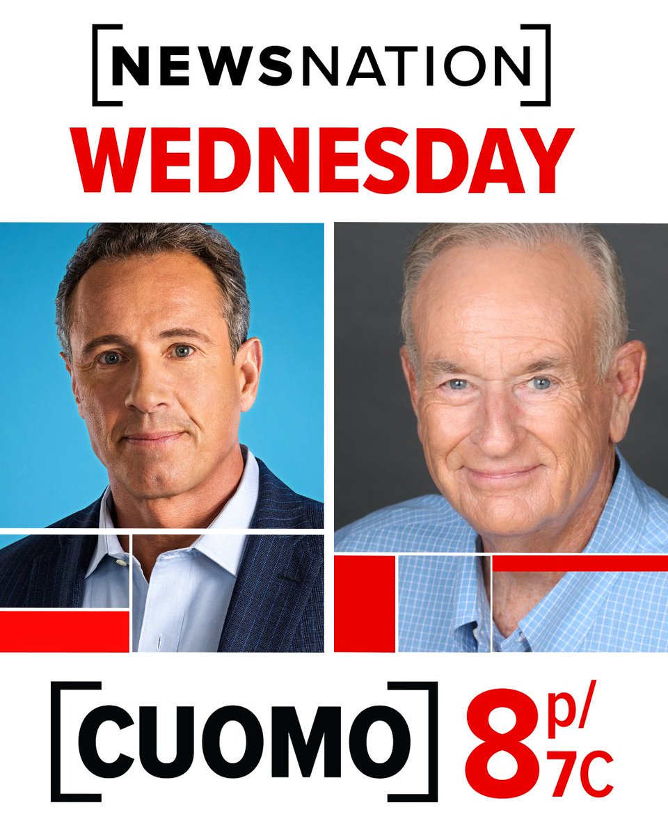 I'll be on <a href="/NewsNation/">NewsNation</a> tomorrow at 8 PM ET,  going one-on-one 🥊 with <a href="/ChrisCuomo/">Christopher C. Cuomo</a>.  To find NewsNation, go to JoinNN.com (#AD)