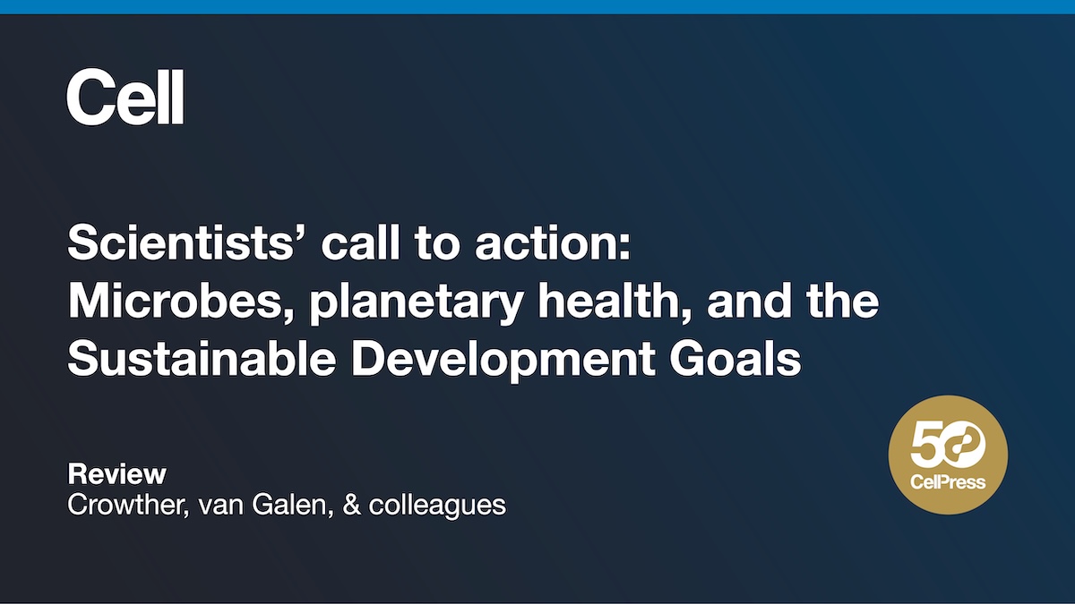 CellCellPress's tweet image. Featured content from our anniversary focus issue on #microbes!

Learn about the essential role microorganisms will play in reaching the UN's SDG goals.

Read the review: cell.com/cell/fulltext/…

#50YearsofCell