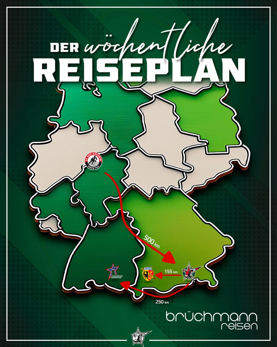 starbulls's tweet photo. Der wöchentliche Reiseplan wird euch präsentiert von @bruechmann_reisen 🙏
Drei Spiele in fünf Tagen, zweimal Auswärts und einmal Daheim 🏡
#starbulls #rosenheim #reiseplan https://t.co/x21P98HI6J