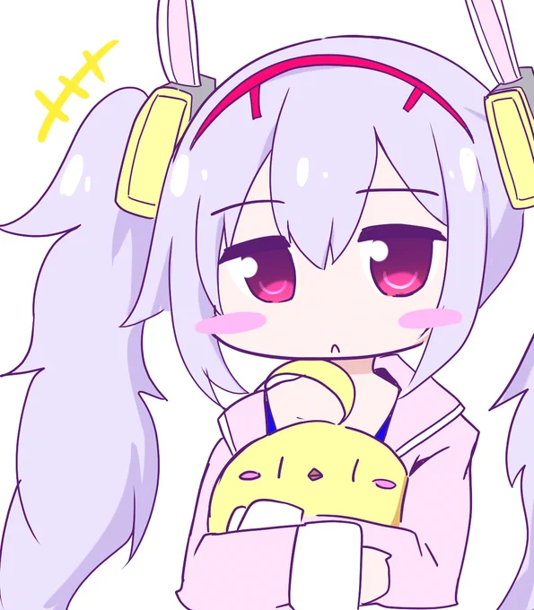 ラフィーちゃんと饅頭 2年前のラフ絵をちょっと描きなおしましたラフィかわ 