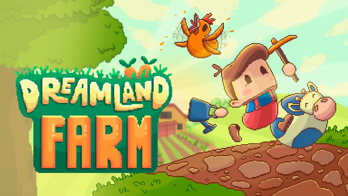 Playwith_Josh's tweet image. I have 4 Switch keys to give away for Dreamland Farm, thanks to Red Deer Games! Repost to enter &amp;amp; leave a comment to let me know if you'd prefer a North American or European key! Winners will be picked on Oct 5th!