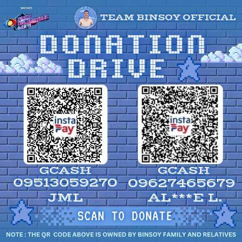 TBinsoy's tweet photo. OFFICIAL DONATION DRIVE FOR BINSOY!!!

For those who asking for our donation drive check below to donate kindly send us the receipt for transprency report. No matter how big or small your donation, it is a big part of our voting process thank you and VOTE TO SAVE BINSOY ON MAYA. https://t.co/N8VUoRxJsy