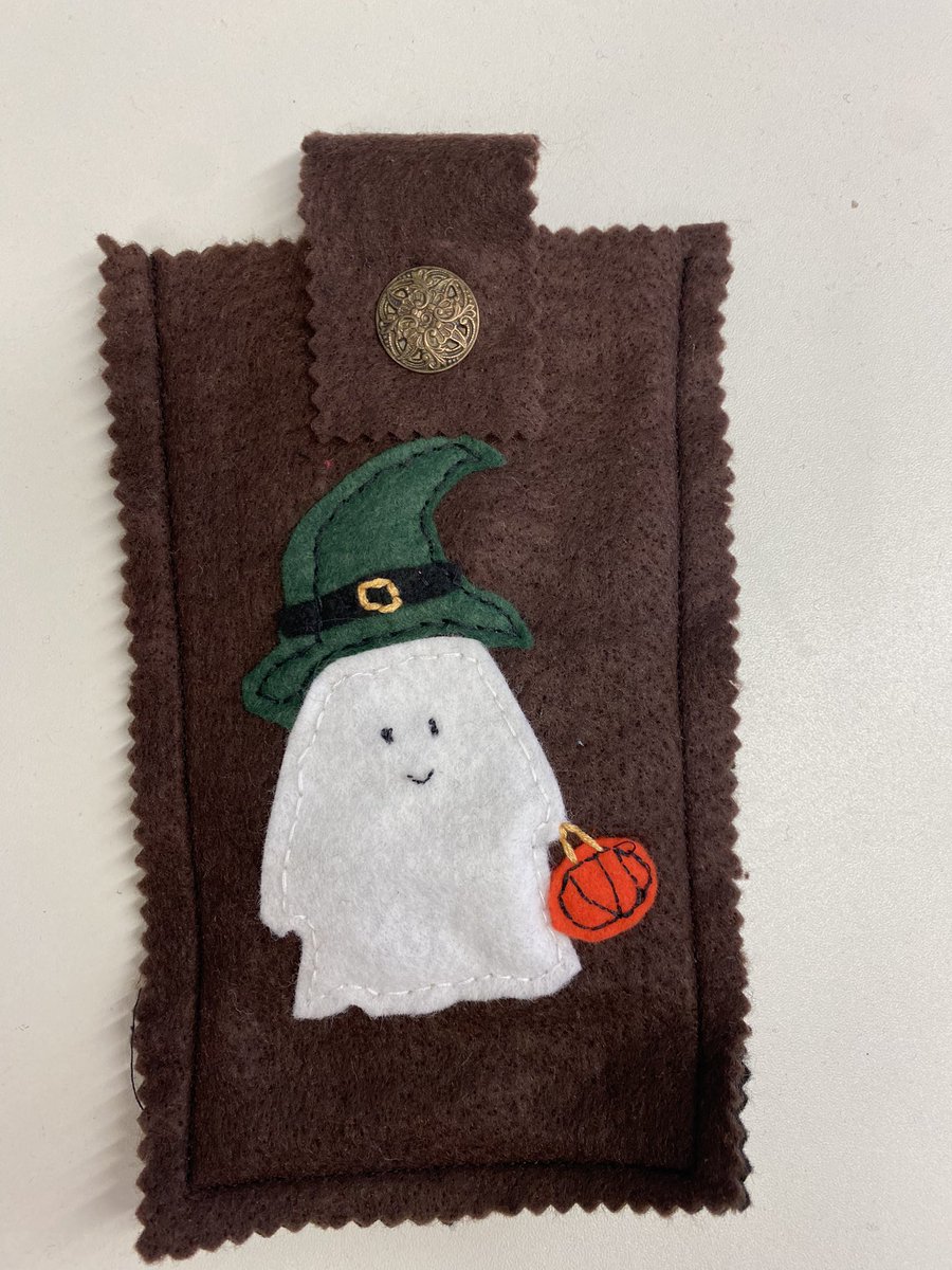 Today’s project in university was to create a felt phone case. 👻 

Developing my textile skills to prepare for placement.