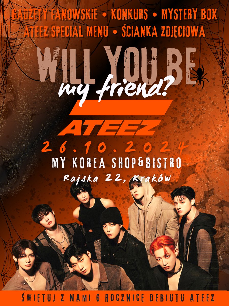 zkdlinek's tweet photo. GUYS LISTEN! 
26.10.2024 w My Korea w Krakowie organizowany jest event z okazji rocznicy debiutu ATEEZ ☺️
Podsyłam wam linki do
IG: https://t.co/1CcnNyv92S
TikToka: https://t.co/uJNmLtj4ON
gdzie znajdziecie więcej szczegółów odnośnie wydarzenia 🫶🏻🫶🏻🫶🏻 https://t.co/LNSwmT4W8x