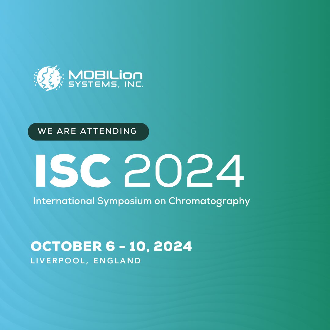 MobilionSystems's tweet photo. We’ll be at #ISC2024, reimagining #chromatography with our MOBIE platform. It offers 100x better reproducibility than LC alone &amp; can reduce LC time/consumption by up to 80%.
Let’s explore how it can boost your lab’s efficiency &amp; open new analytical doors! 
https://t.co/0L4QSoxzLZ https://t.co/nyzIj2Msgj
