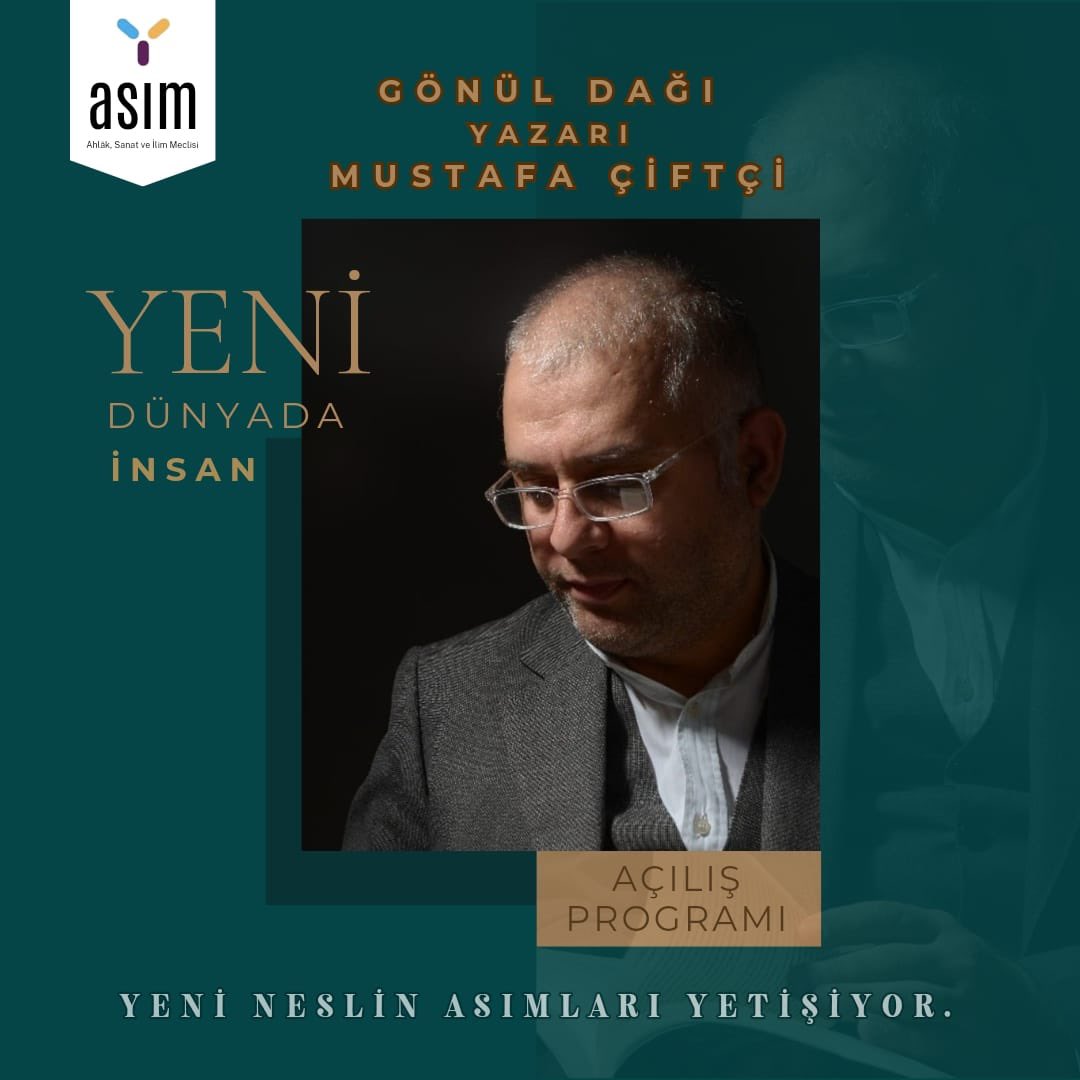 ASIM Derneği, onur konuğu Mustafa Çiftçi ile eğitim yılına merhaba diyor!
5 Ekim Cumartesi günü, Melike Hatun Camii konferans salonunda sohbeti ile ruhumuza iyi gelecek açılış programımıza davetlisiniz.

🗓️ Tarih: 5 Ekim 2024
🕑 Saat: 17.00
📍 Yer: Melike Hatun Camii, Ulus/Ankara