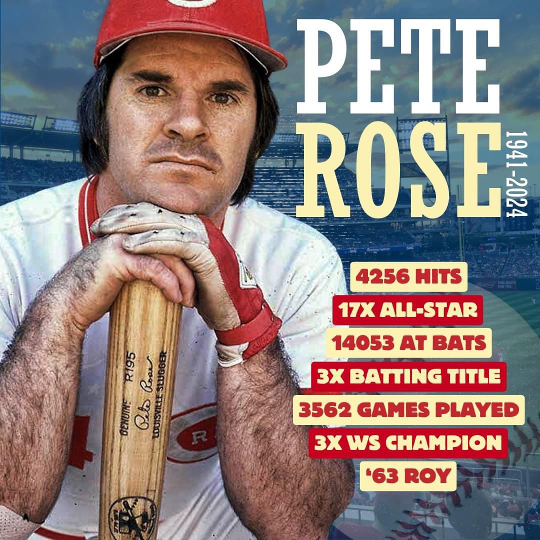 bsand1808's tweet photo. He’s served his lifetime ban. Now let Charlie Hustle in the Hall. RIP to the hit king https://t.co/UElKp4HI2l