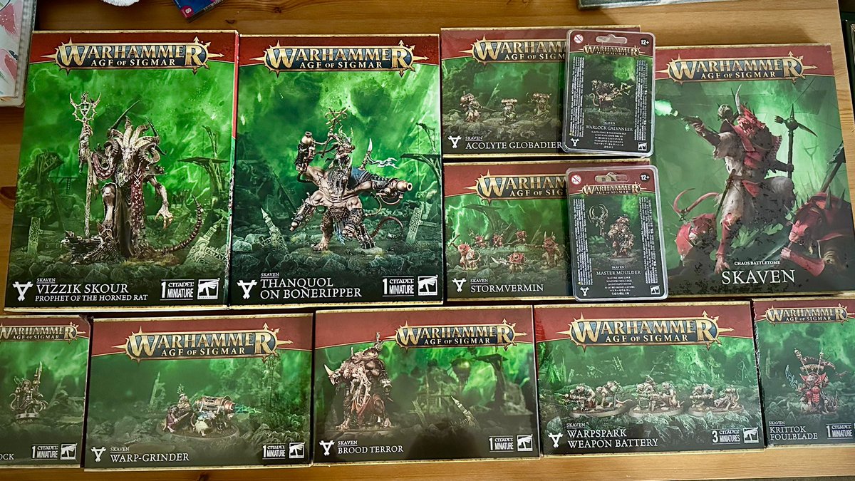 Lack of self control is very evident here - absolutely love the new Skaven and as a result a ratccident may have occurred…

#warhammercommunity #newaos