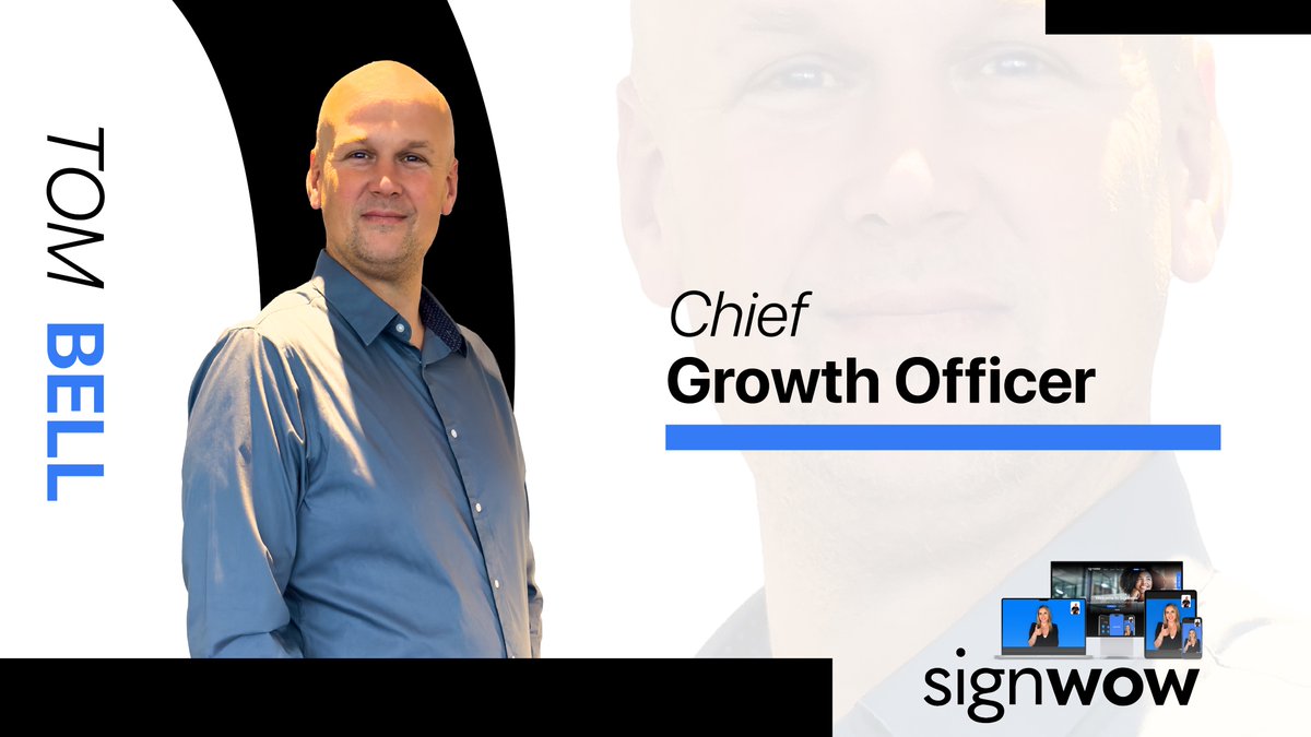 signwowUK's tweet photo. We're thrilled to welcome Tom Bell as our new Chief Growth Officer. With his expertise in the VRS industry, Tom is well-positioned to take Signwow forward. Welcome to the team, Tom! #Welcome #GrowthOfficer #TeamExpansion https://t.co/Z6Yroj1Gbf