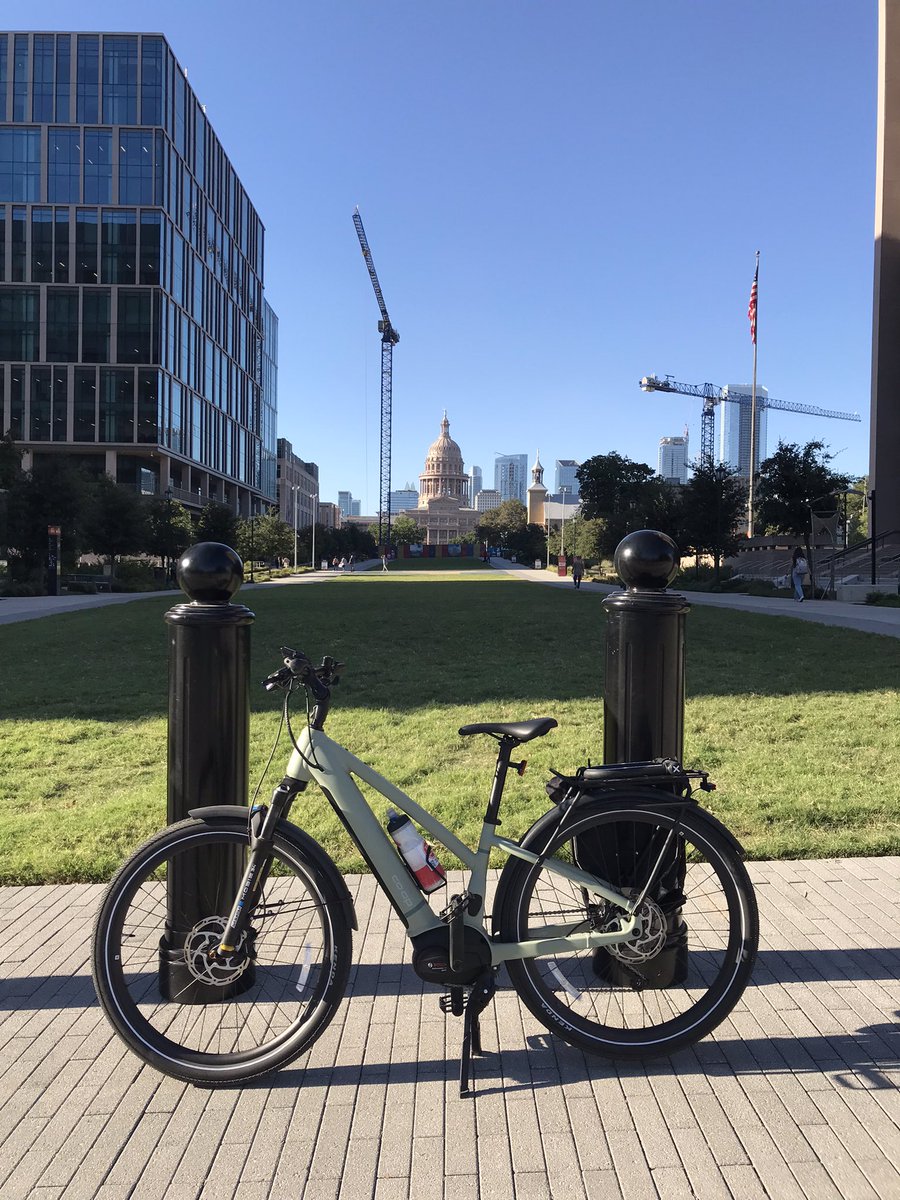 Day 2 of the #weekwithoutdrivingatx. Rode my bike to the office today and walked to a nearby coffee shop. I have 3 hours of meetings today, but glad to start the day with a bike ride and a walk.