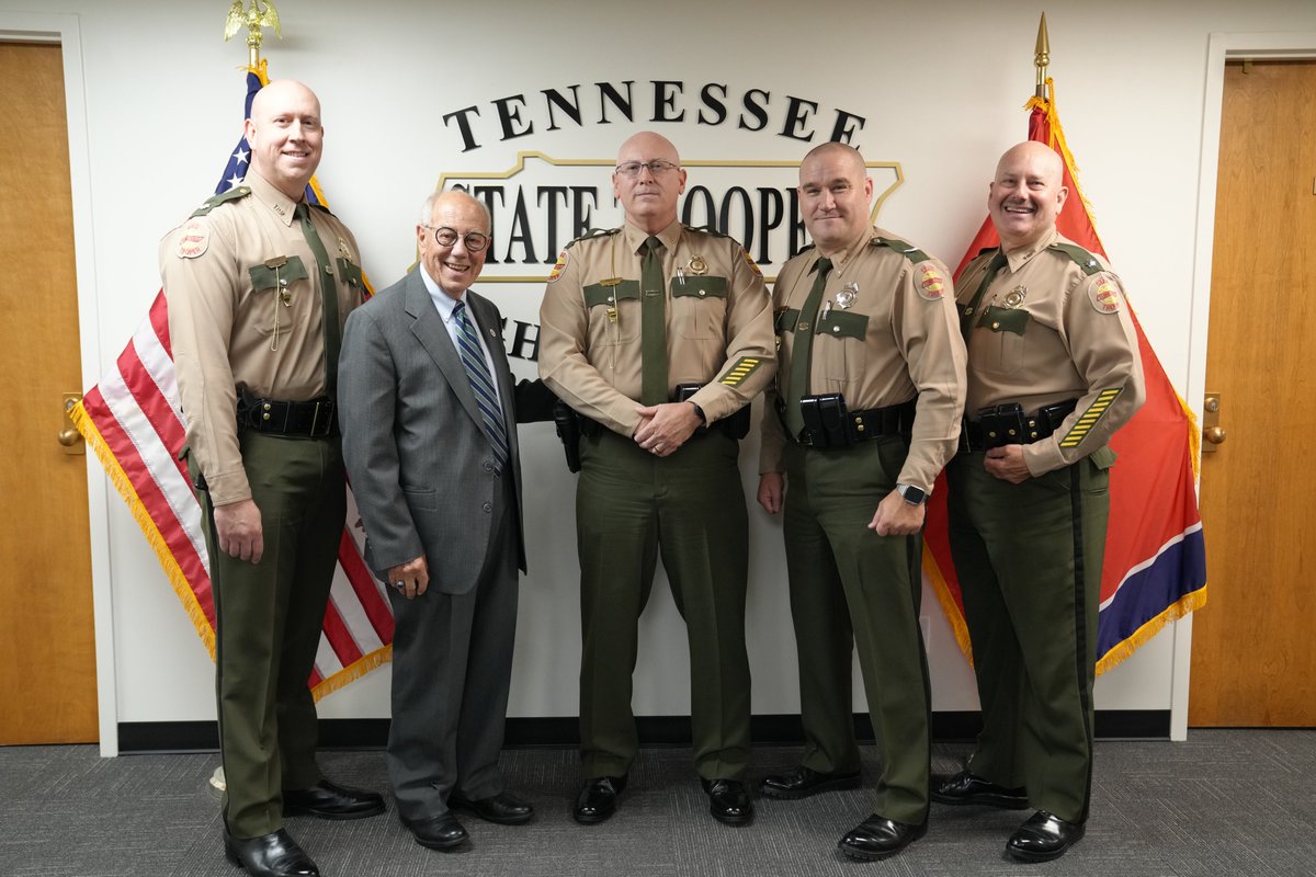 THP_Colonel's tweet photo. I am proud to announce the promotion of Billy Pierce to Captain over the Cookeville District. He has served this Department for the past 27 years, amassing a wealth of knowledge and experience. Please join Commissioner Long and me in congratulating Captain Billy Pierce. https://t.co/Vz2xEloctV