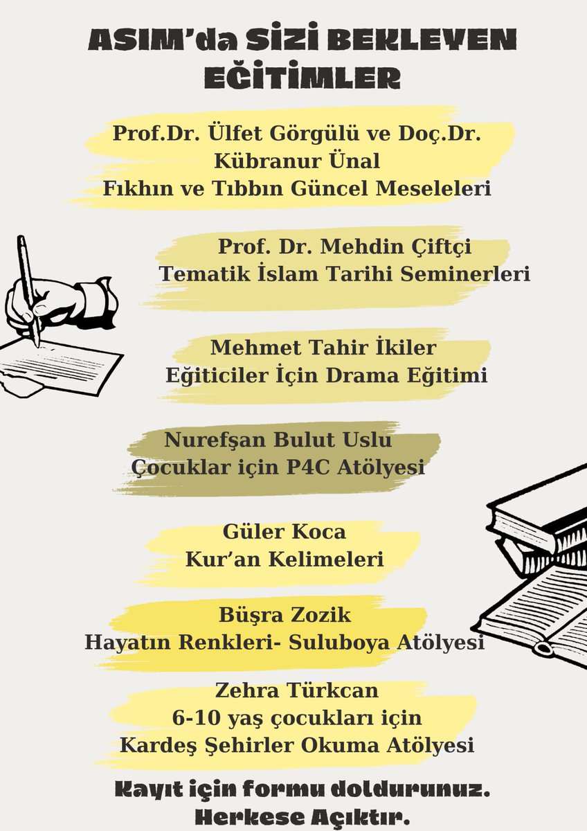 asimdernegi's tweet photo. Kültür komisyonumuz atölyeler açıyor siz de bu atölyelere katılmak isterseniz adresindeki formu doldurabilirsiniz.

Link: https://t.co/tmOQ3CgF7o @sezermkarakus https://t.co/XSLdNDM8Mt