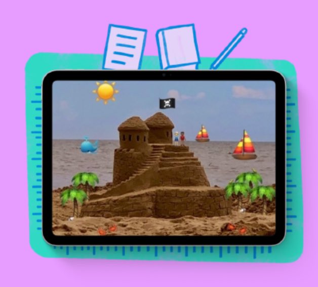 How cute is this? 🥰 
Take a photo and make up a story using emojis as characters! Love to see Freeform being used in early learning and can’t wait to try it out soon education.apple.com/learning-cente… #AppleEDUcommunity #EveryoneCanCreate
