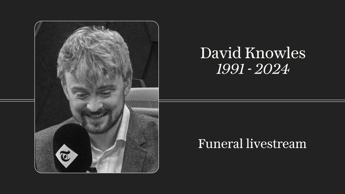 Francis Dearnley (@francisdearnley) on Twitter photo David would have been deeply touched by the thousands of messages <a href="/Telegraph/">The Telegraph</a> has received since his passing, from all around the world.
On Thursday we say goodbye.
His funeral will livestreamed so all can join, wherever you are. It begins at 11:15 BST:
youtube.com/live/cMqwb1Rc0… David would have been deeply touched by the thousands of messages <a href="/Telegraph/">The Telegraph</a> has received since his passing, from all around the world.
On Thursday we say goodbye.
His funeral will livestreamed so all can join, wherever you are. It begins at 11:15 BST:
youtube.com/live/cMqwb1Rc0…