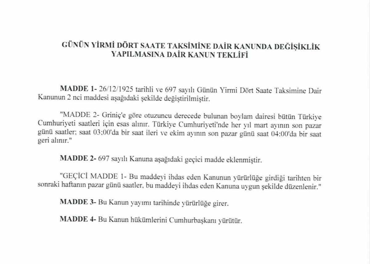 📍Velilerimizden aldığımız talepler üzerine kalıcı Yaz Saati uygulamasının kaldırılarak yeniden Yaz-Kış Saati uygulamasına geçilmesine yönelik kanun teklifimizi TBMM Başkanlığına sunduk.

✅Öğrencilerimizin karanlıkta okula gitmemesi
✅Sabah saatlerinde trafik kazalarının