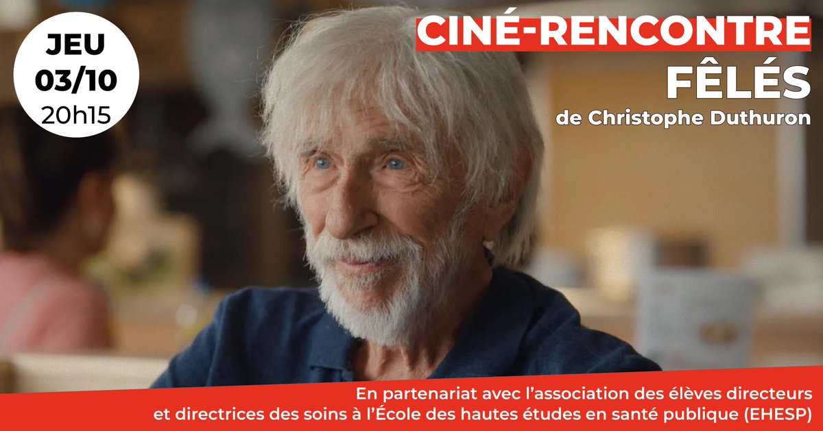 Cinéma ARVOR 🎬 (@cinema_arvor) on Twitter photo 📢Au #CinéArvor un ciné-rencontre autour du film "FÊLÉS"
🔸L'Arc-En-Ciel est un authentique lieu associatif à Marmande qui accueille des personnes ordinaires mais violentées par la vie...
🗓Jeudi 03/10 • 20h15
#Rennes <a href="/EHESP/">EHESP</a> <a href="/PanameDist/">Paname Distribution</a> <a href="/stphn035/">🎬 Stéphanie</a> 📢Au #CinéArvor un ciné-rencontre autour du film "FÊLÉS"
🔸L'Arc-En-Ciel est un authentique lieu associatif à Marmande qui accueille des personnes ordinaires mais violentées par la vie...
🗓Jeudi 03/10 • 20h15
#Rennes <a href="/EHESP/">EHESP</a> <a href="/PanameDist/">Paname Distribution</a> <a href="/stphn035/">🎬 Stéphanie</a>