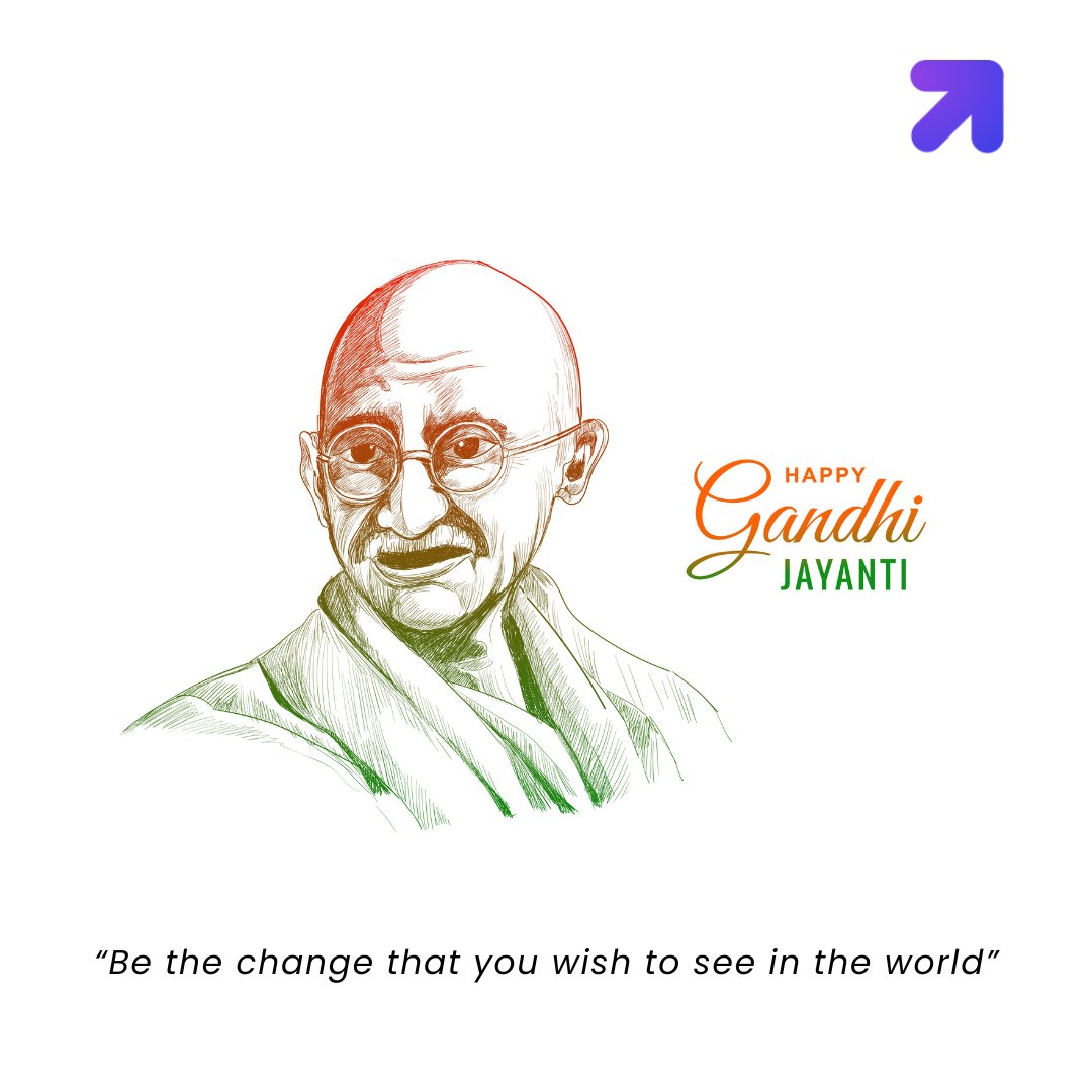 Tickermarket's tweet photo. Happy Gandhi Jayanti! Let's honor his legacy of peace and non-violence. Together, we can create a better world. 🌍✌️

#GandhiJayanti #Ticker #Fintech #trading #TickerData https://t.co/YgWWcthH4A