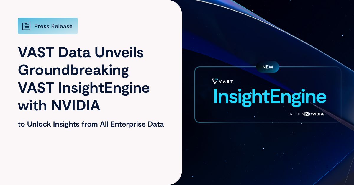 VAST Data and <a href="/nvidia/">NVIDIA</a> are redefining how enterprises process and retrieve data in real-time. With InsightEngine with NVIDIA, organizations can now extract actionable #AI insights from all data types—instantly and securely. No more data silos, outdated information, or batch