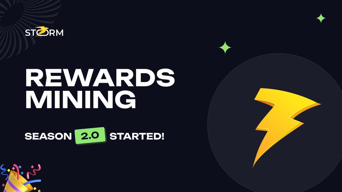 🧵 Why You CAN’T Miss the Second Season of Rewards on Storm Trade!👇

1/6
