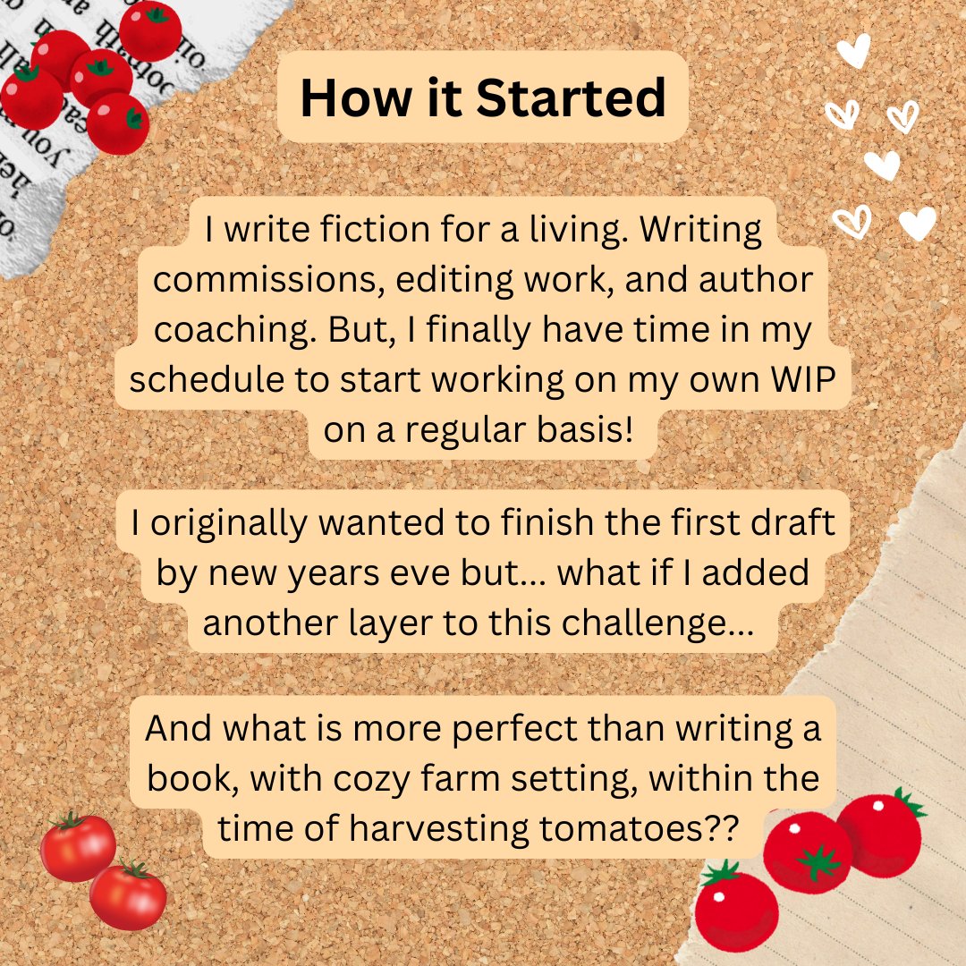 WritingDD2R's tweet photo. #newwritingchallenge
I am working on a #smalltownromance #farmfantasy #cozy WIP.
Wish me luck!
QOTD: What are you working on this week?
#WritingCommunity #authorscommunity #writingsprint https://t.co/f5HM4CKef3
