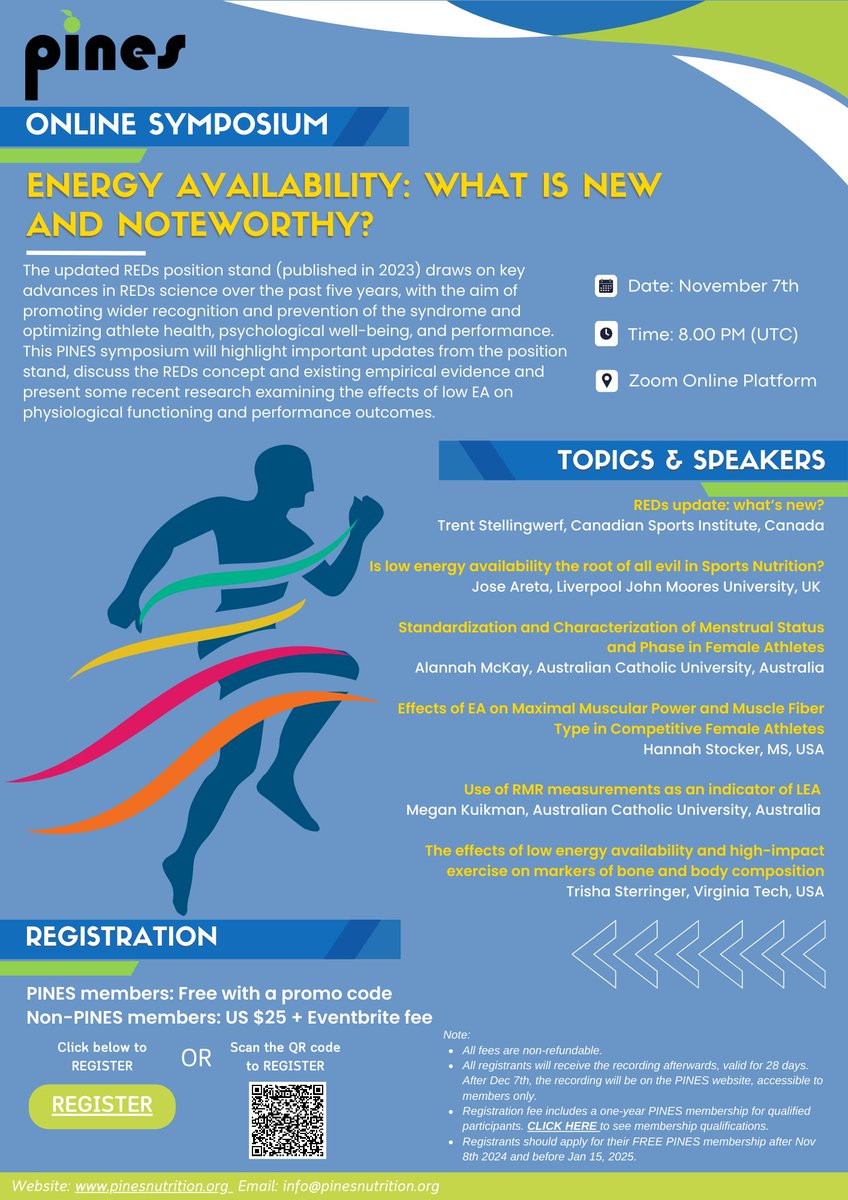 Erick Mosquera López (@erickmosqueraec) on Twitter photo Don’t miss the 2nd Annual PINES Symposium on low energy availability! Sign up at:
lnkd.in/gcFzEpdt Don’t miss the 2nd Annual PINES Symposium on low energy availability! Sign up at:
lnkd.in/gcFzEpdt