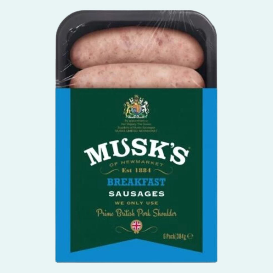 With less spice than our traditional ones, our breakfast sausages are made using fully traceable pork shoulder meat from British pigs.

Available in most supermarkets in East Anglia, or through our website.