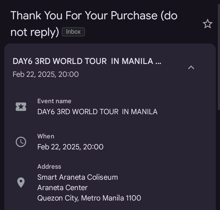 malijimah's tweet photo. i promised myself that i'm not gonna miss the concert of the band that got me into kpop

see you, @day6official 🥹 https://t.co/qGqSogcp3k