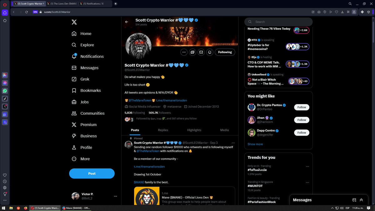 Boti_2's tweet photo. @ScottLEOWarrior @TheManeToken Just in time? Maybe a lucky shot 👀 TG: Boti_2
TY Sir. https://t.co/mFyJiYjZT5