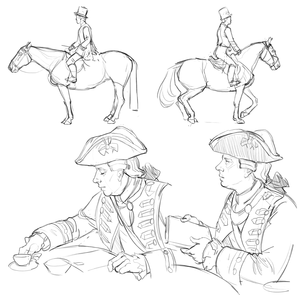 RavenstoneArt's tweet photo. A few sketches from some re-enactments this year I need to catch up with. https://t.co/gfnDDs8TtZ