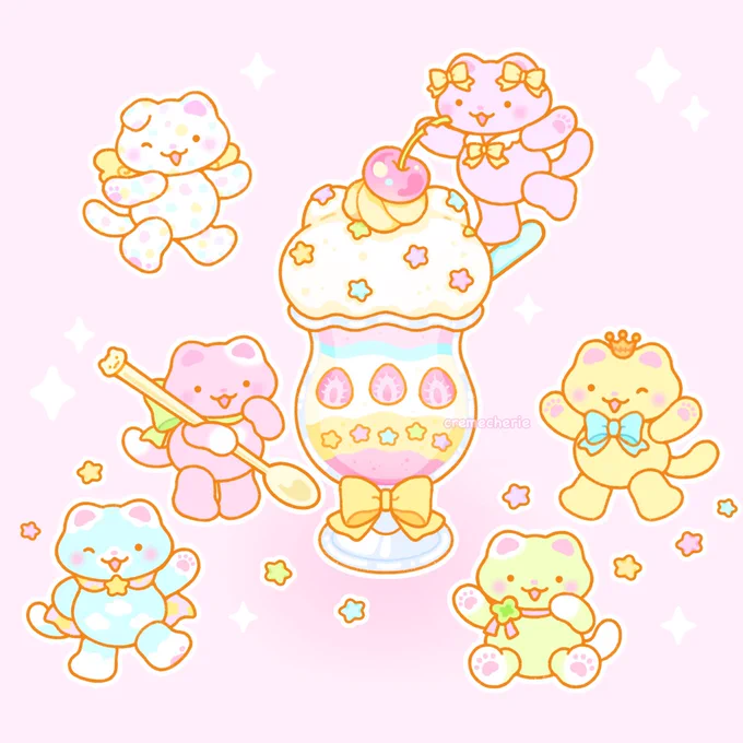 parfait kittens  will you join them? 