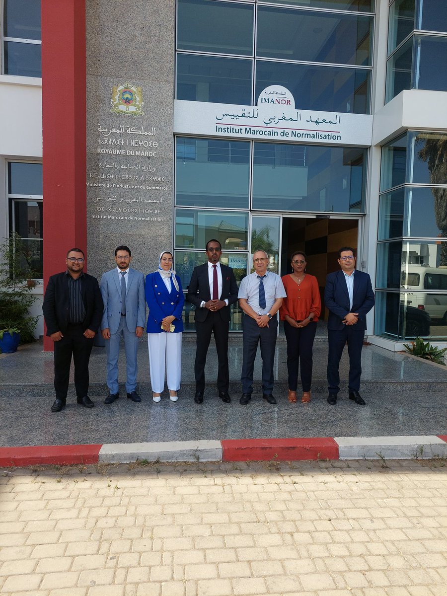 <a href="/ARSO_1977/">African Organisation for Standardisation</a> SG, <a href="/nhermog/">Nsengimana</a> , IMANOR DG, Dr. Abderrahim Taibi, and M. Brahim Yahyaoui of the Ministry of Trade and Industry of the Kingdom of Morocco met today at the IMANOR office in Rabat to discuss the hosting preparations of the 71st ARSO Council meeting events-1/2