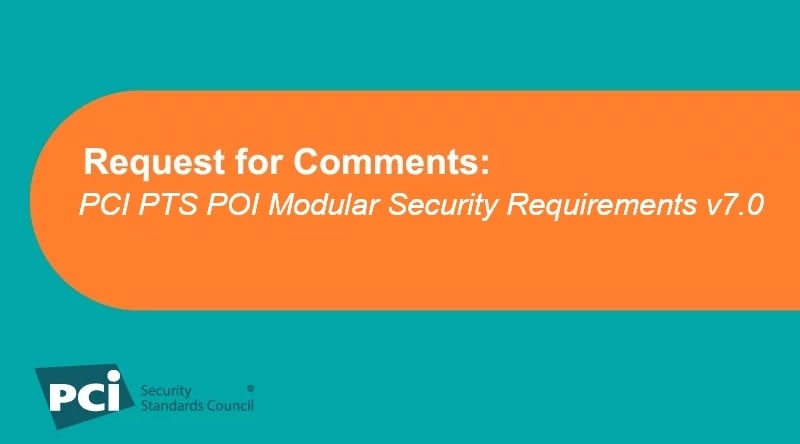 AquiaSolutions's tweet image. Request for Comments: PCI PTS POI Modular Security Requirements v7.0: From 1 October to 1 November, eligible PCI SSC stakeholders are invited to review and provide feedback on the draft PCI PIN Transaction… dlvr.it/TDtJwP #PTSPOI #Participation #RequestforComments