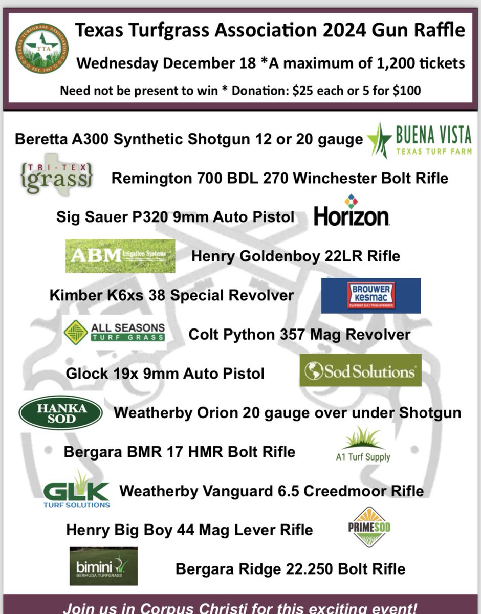 Check it out! 2nd Annual Raffle! 👇🏻

All proceeds below the future of TTA and education in our industry!