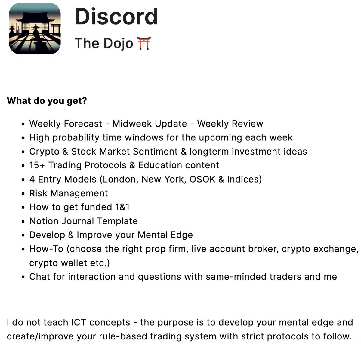 WelLdoOnEe's tweet photo. THE DOJO

Use the code MEDUSA to save 20% on your first month 

3 day free trial is available as well to get an insight

👉 https://t.co/W5zfLjRI96 

DM for questions