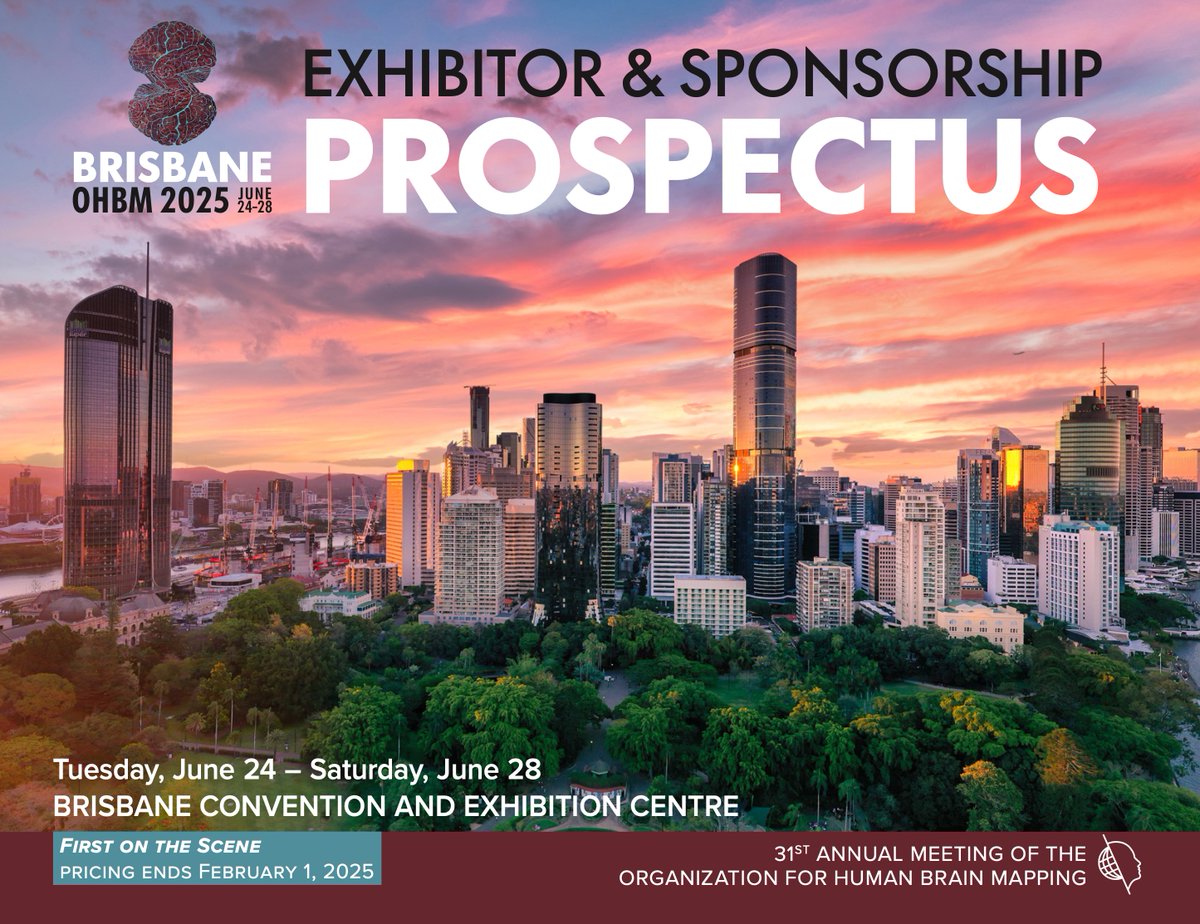 Dear colleagues and friends in the biomedical, tech, pharma, and neuro* sectors: seize the opportunity now and connect with the growing international community of the Organization for Human Brain Mapping. 

Let’s meet all together in Brisbane next June!

humanbrainmapping.org/files/2025-%20…