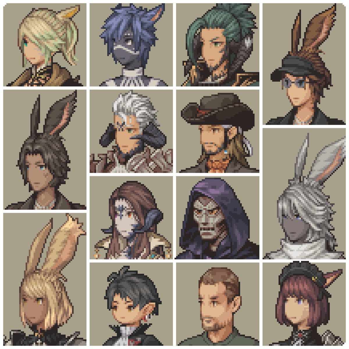 「final fantasy tactics portraits comms still